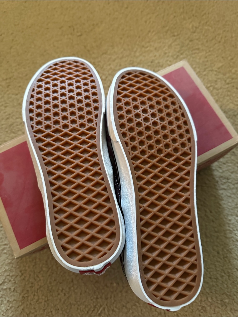 Vans Slip-On Floral Canvas Sneakers in Maroon and Pink - Picture 2 of 3